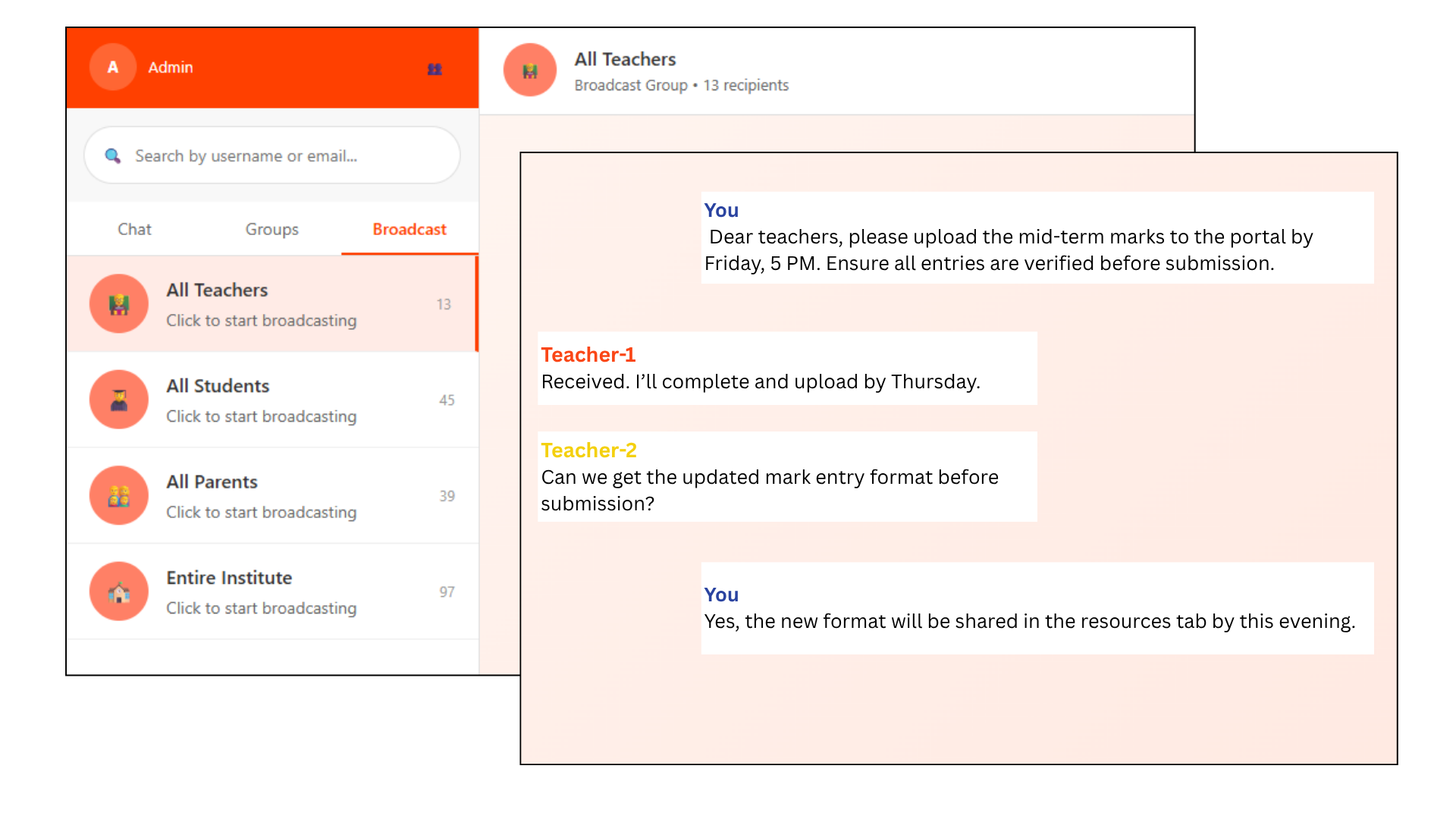 Group and Broadcast Creation