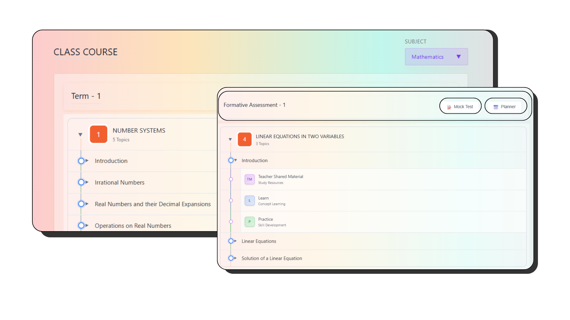 AI-powered class course flow