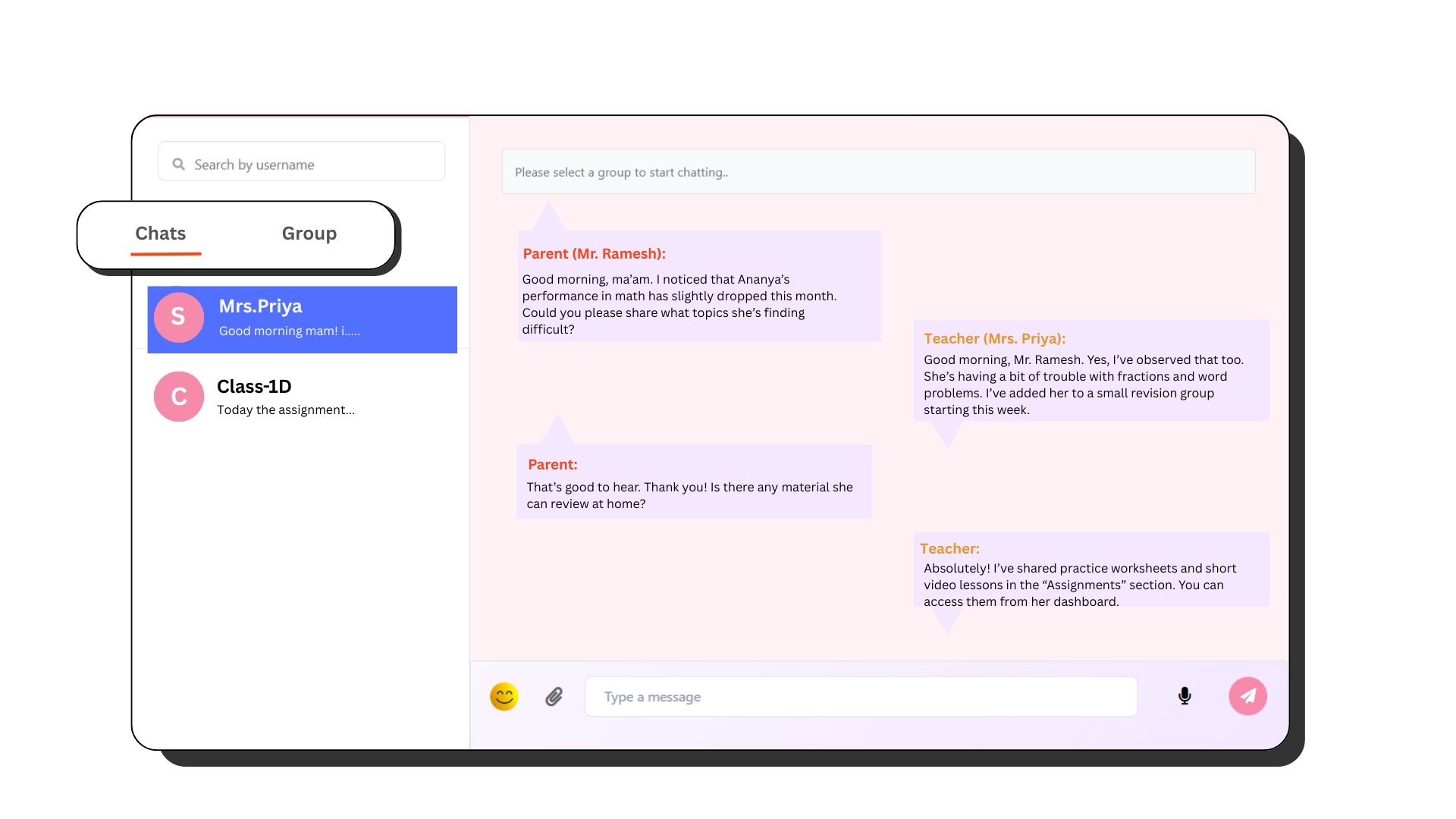 Parent communication